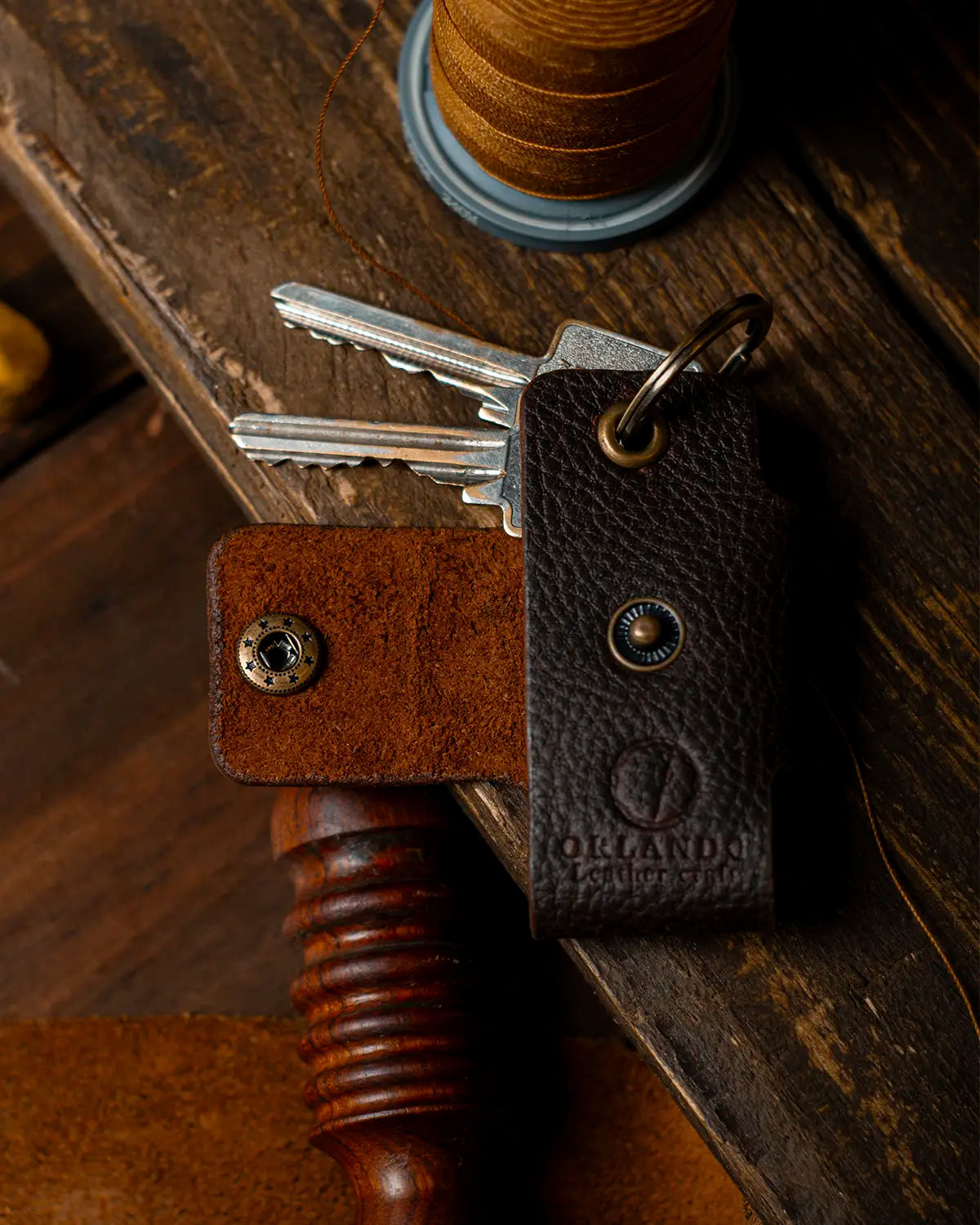 Estuche de llaves - Dark Brown