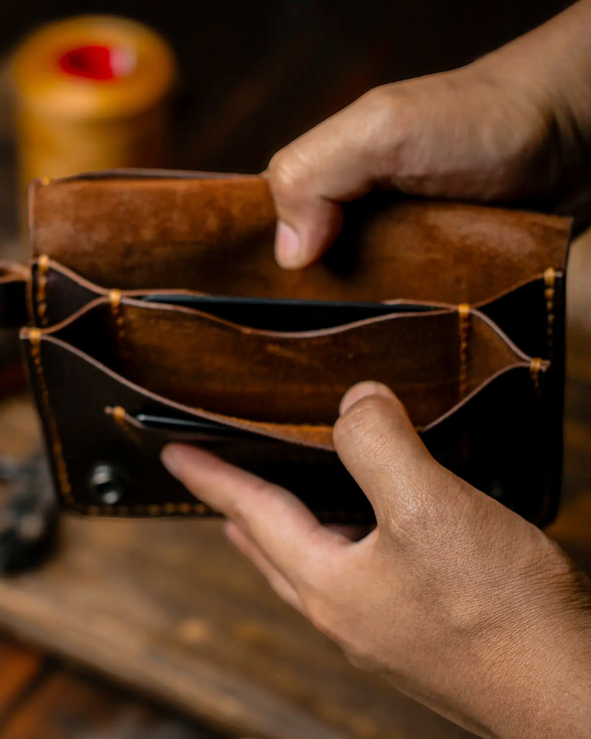 Passport Holder - Dark Brown