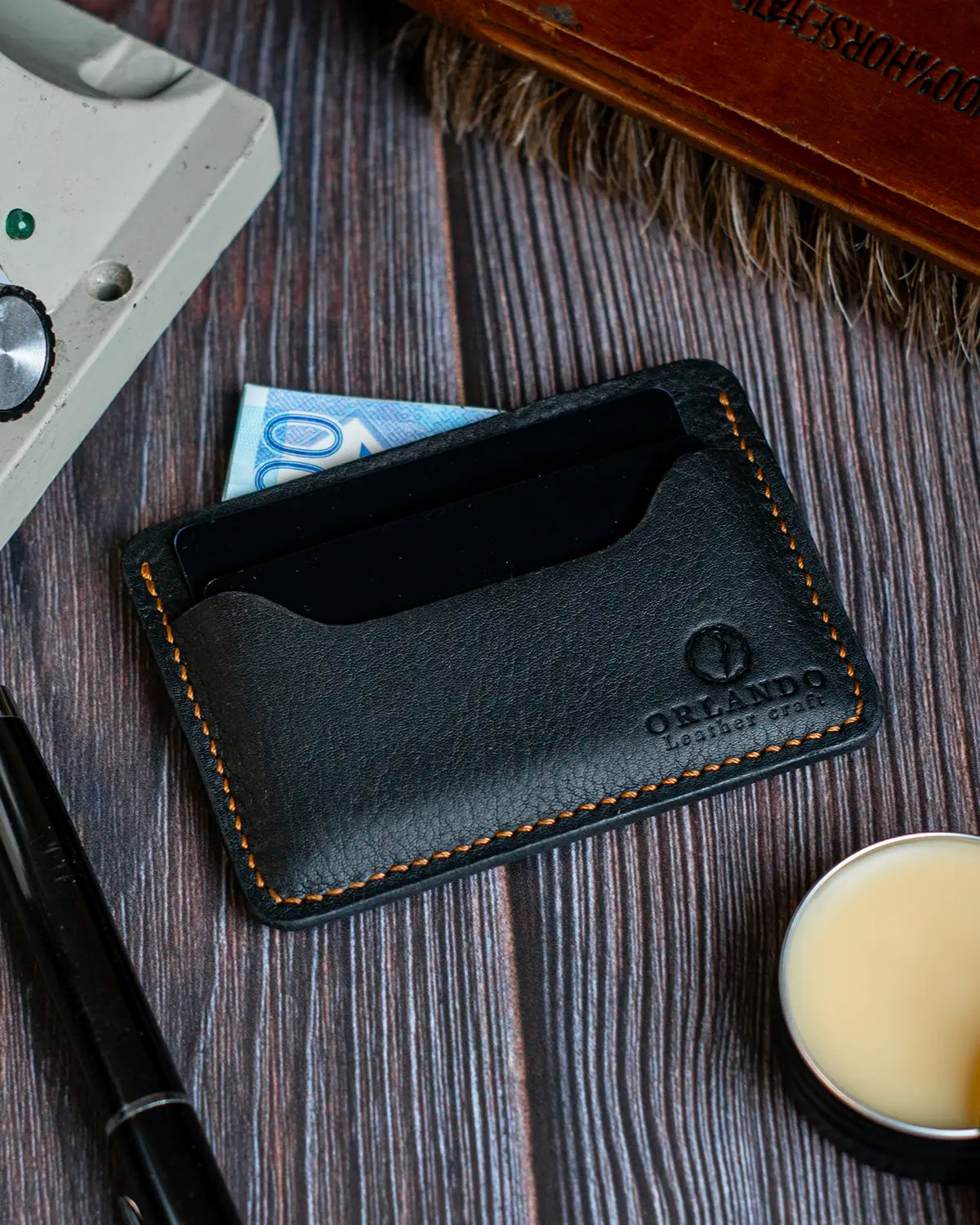 Slim Card Holder - Black