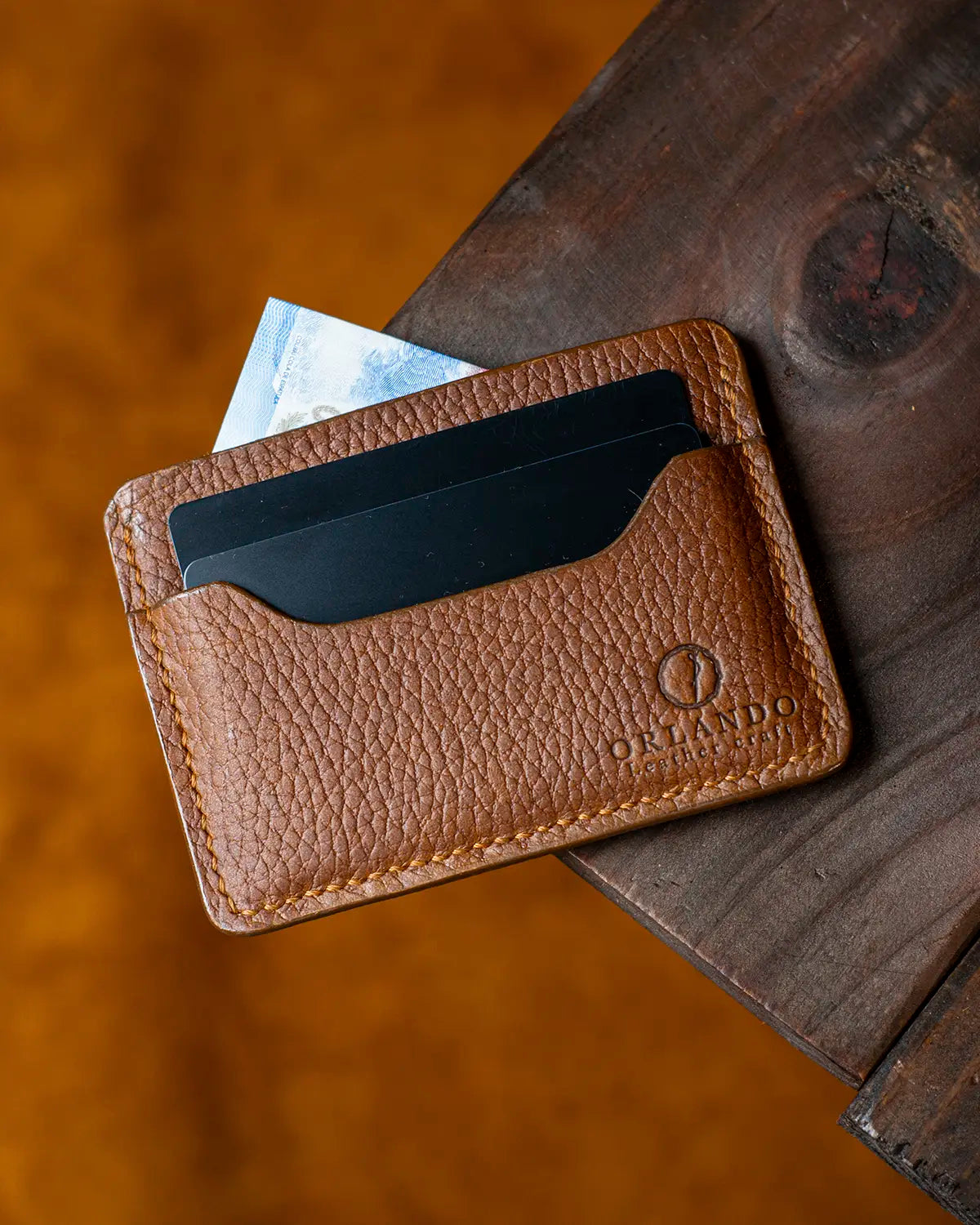 Slim Card Holder - Brown
