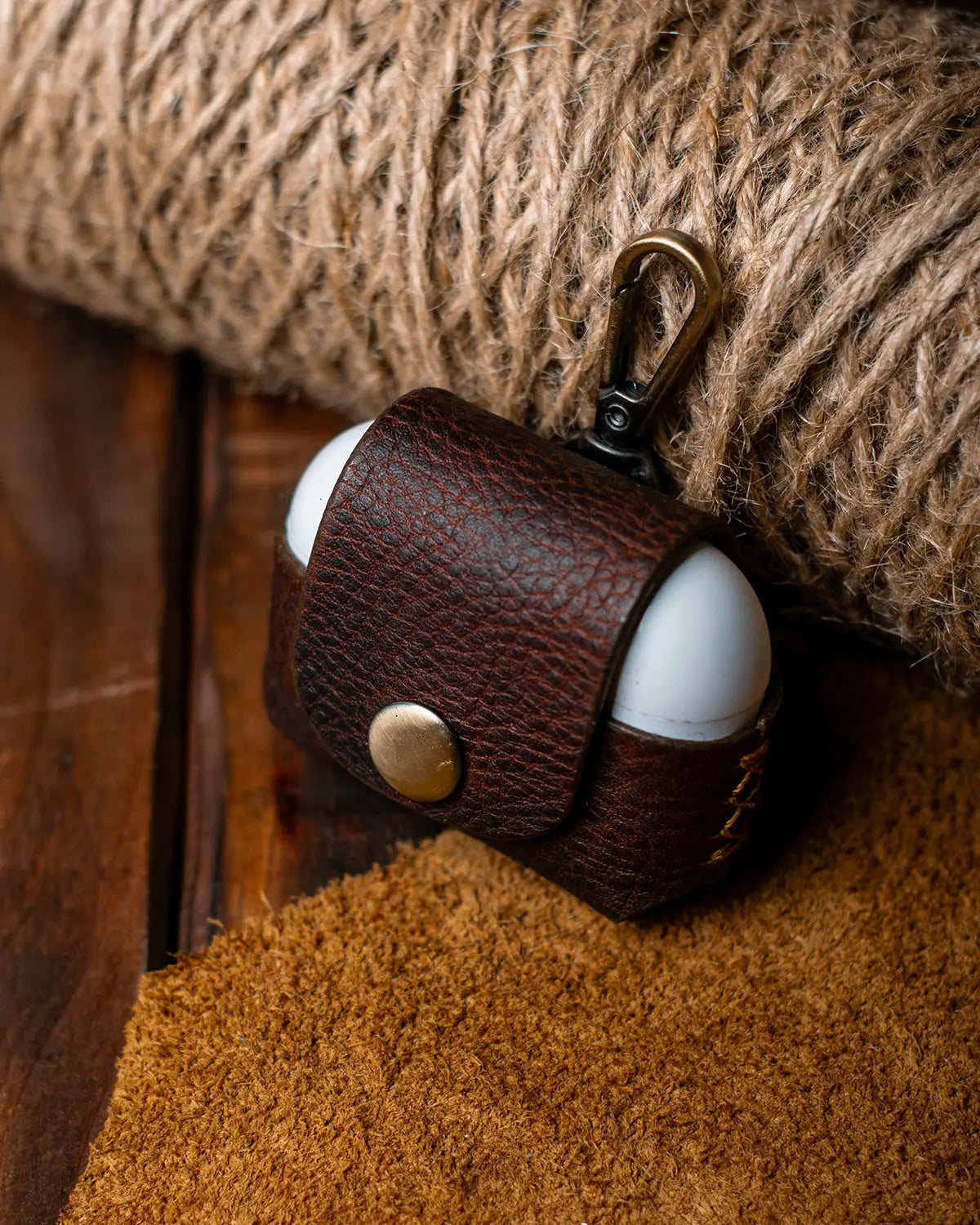 Case de cuero para AirPods Pro - Dark Brown